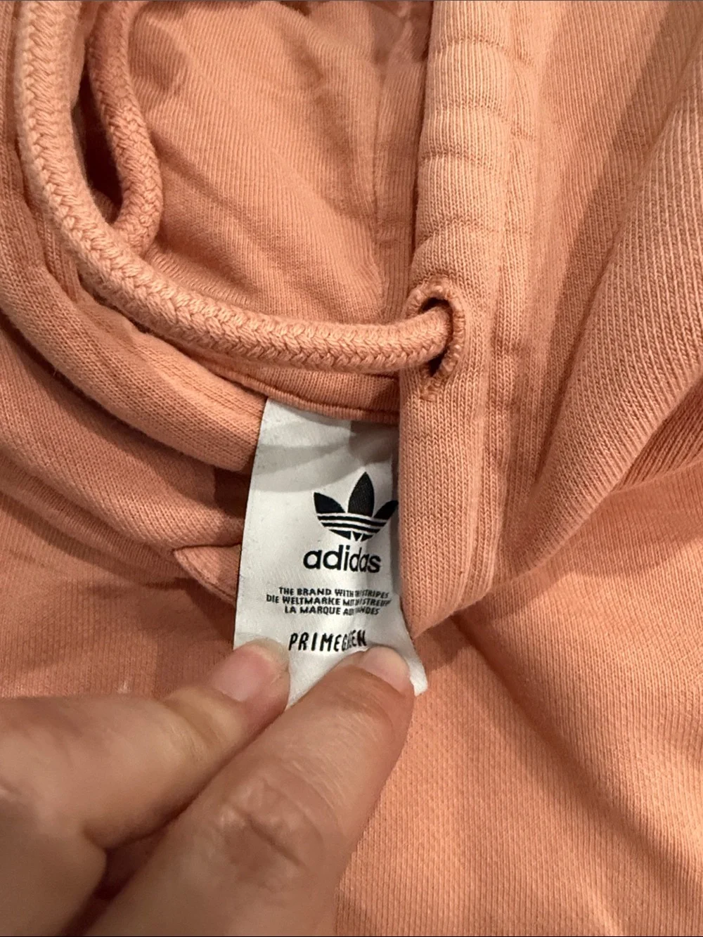 adidas Dusty Pink Cowl-Neck Pullover Hoodie